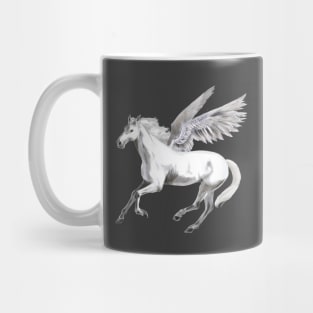 White beautiful horse Mug